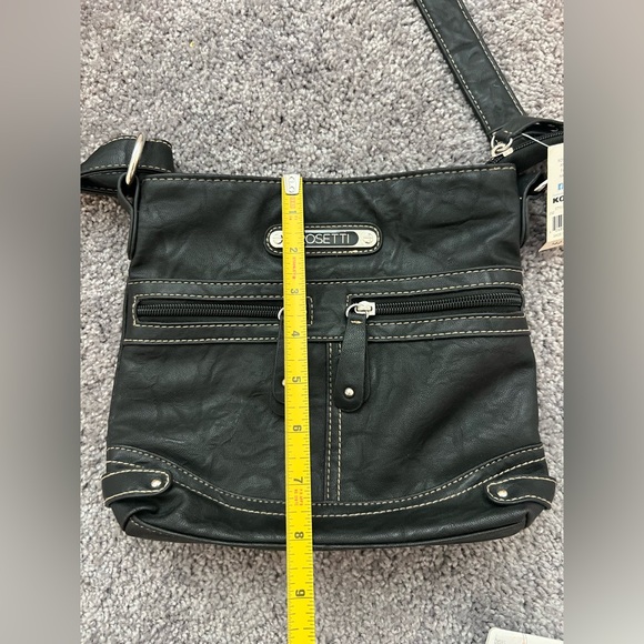 Rosetti Black “SAGE” Handbag/crossbody with Silver Accents NWT & earrings NWT - Picture 8 of 13